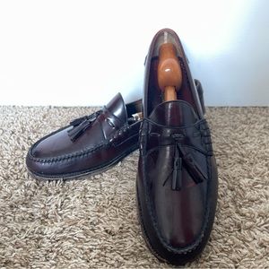 JOHNSTON & MURPHY - Men’s Leather Loafers - Brown/Mahogany - Size 11 US